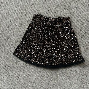 Sequin Black Skirt
